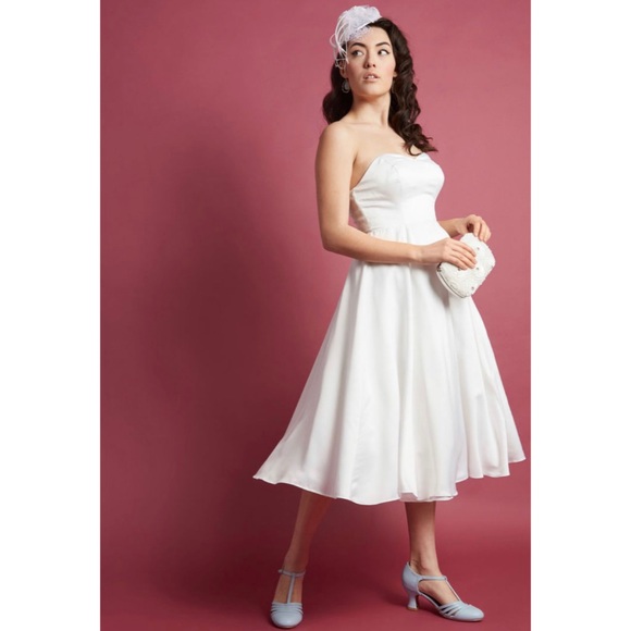 Modcloth Fantasy Fulfilled Fit & Flare Midi Dress - Picture 6 of 8